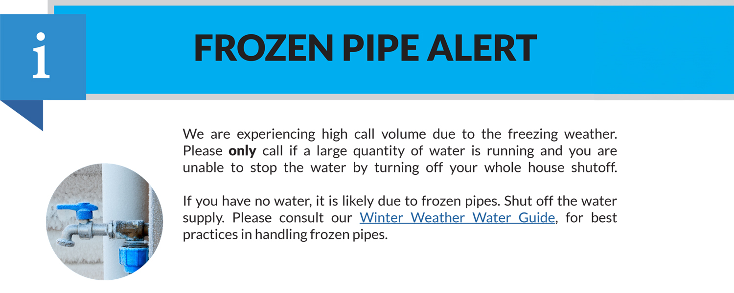 Cobb Water warns about freezing pipes, take action to prevent trouble